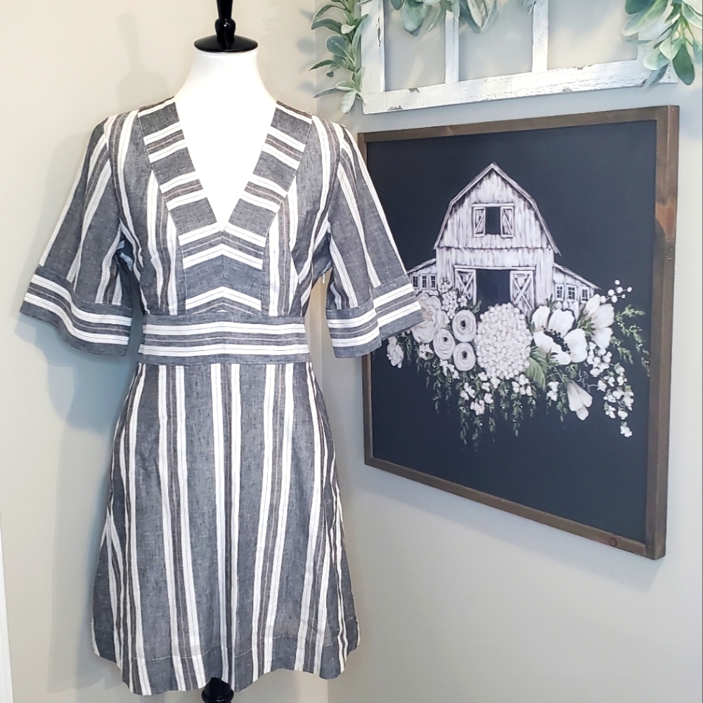 Banana Republic Shabby Chic Stripe Dress